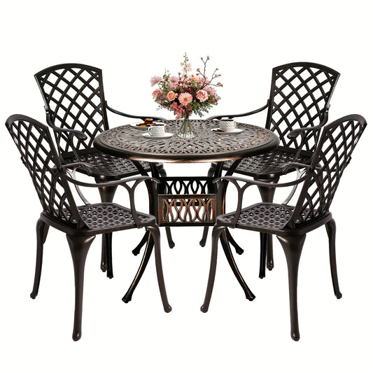 5 Piece Outdoor Patio Dining Set