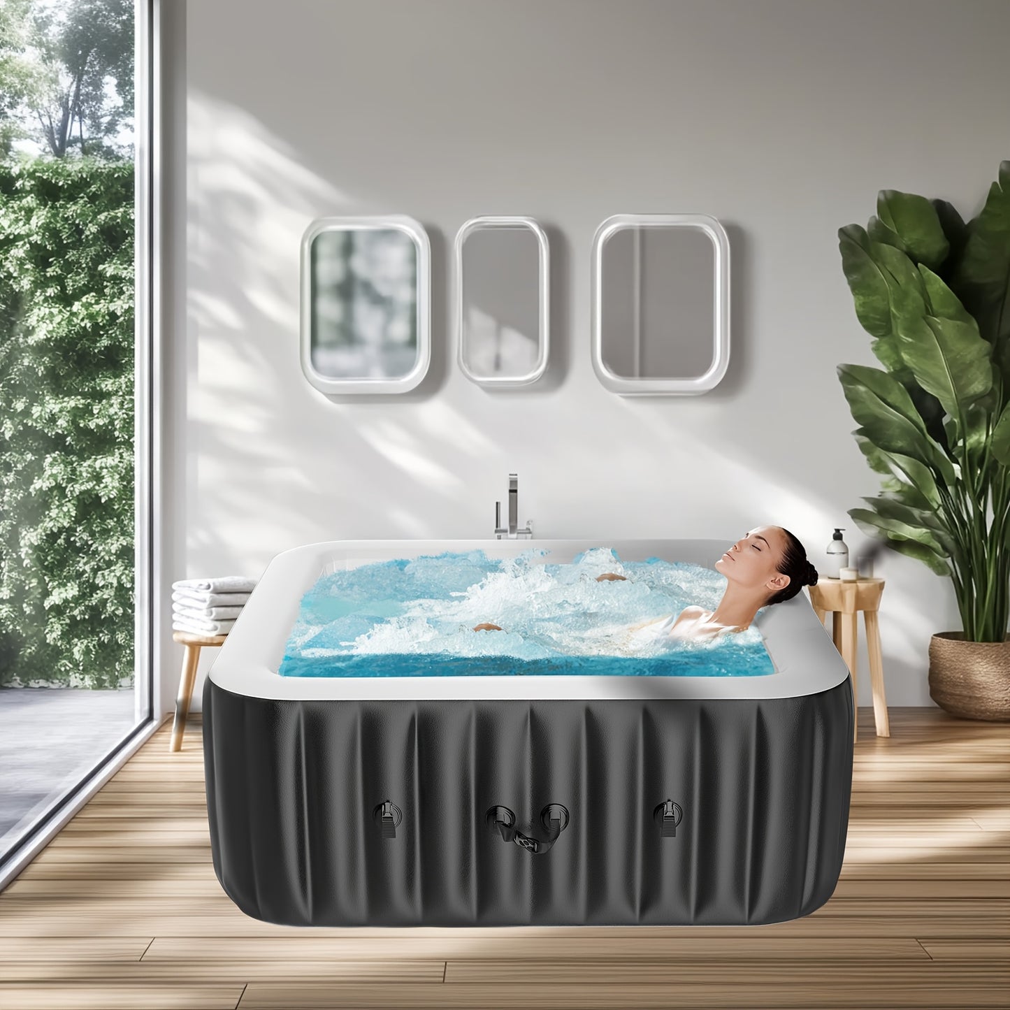 Inflatable Outdoor Spa for 4 to 6 People